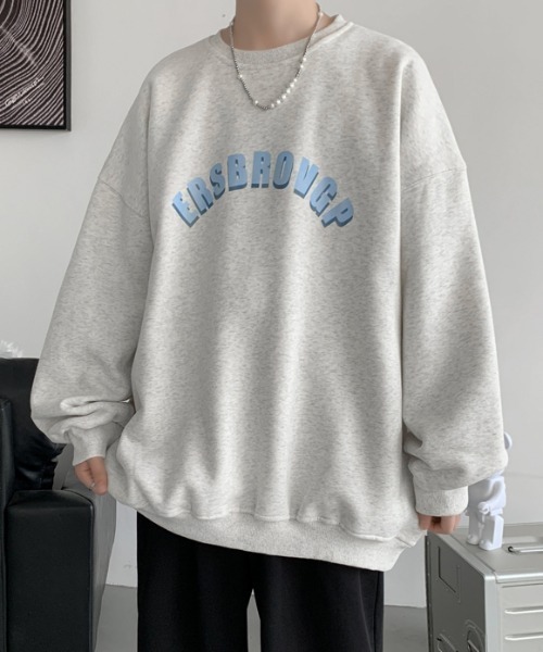 MGV（エムジーヴィー）の「ダブルロゴサークルオーバーサイズスウェット（スウェット・メンズ・ブルー/グレー/ブラック・MEDIUM/LARGE/X-LARGE）」の4枚目の写真