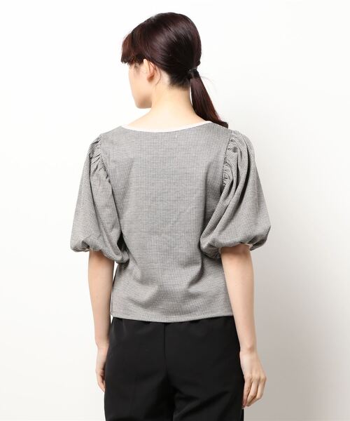 RETRO GIRL（レトロガール）の「柄パイピングパフTee（Tシャツ/カットソー・レディース・ブラック系その他/グレー系その他/オレンジ系その他・FREE）」の7枚目の写真