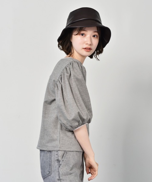 RETRO GIRL（レトロガール）の「柄パイピングパフTee（Tシャツ/カットソー・レディース・ブラック系その他/グレー系その他/オレンジ系その他・FREE）」の19枚目の写真