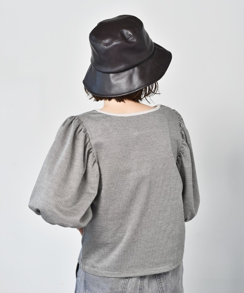 RETRO GIRL（レトロガール）の「柄パイピングパフTee（Tシャツ/カットソー・レディース・ブラック系その他/グレー系その他/オレンジ系その他・FREE）」の11枚目の写真