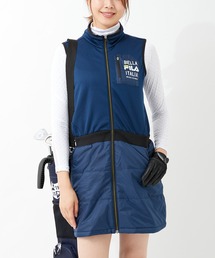 FILA | 【FILA GOLF/フィラゴルフ】ブランドロゴ ドッキング中綿ワンピース/撥水加工/保温(ワンピース)