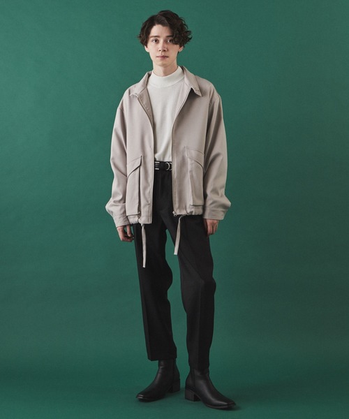 LUCY（ルーシー）の「LUCY/LOOSE STAND NECK BLOUSON（ブルゾン・メンズ・ブラック/グレイッシュベージュ・MEDIUM/LARGE）」の16枚目の写真