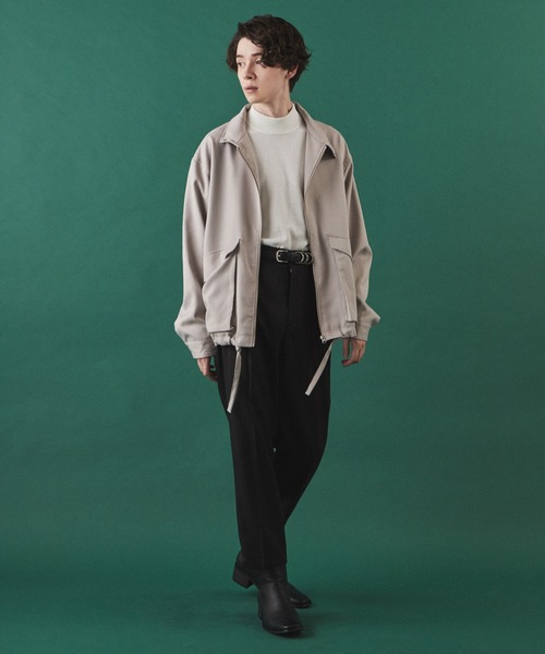 LUCY（ルーシー）の「LUCY/LOOSE STAND NECK BLOUSON（ブルゾン・メンズ・ブラック/グレイッシュベージュ・MEDIUM/LARGE）」の17枚目の写真