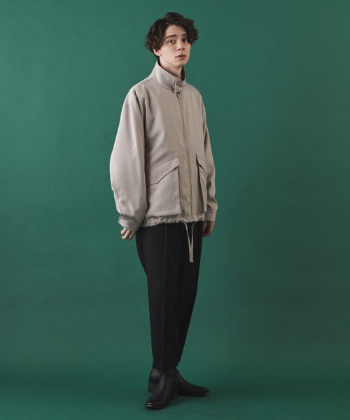 LUCY（ルーシー）の「LUCY/LOOSE STAND NECK BLOUSON（ブルゾン・メンズ・ブラック/グレイッシュベージュ・MEDIUM/LARGE）」の18枚目の写真