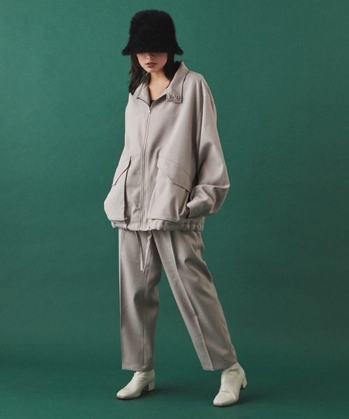 LUCY（ルーシー）の「LUCY/LOOSE STAND NECK BLOUSON（ブルゾン・メンズ・ブラック/グレイッシュベージュ・MEDIUM/LARGE）」の22枚目の写真