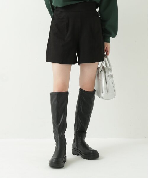 RAY CASSIN（レイカズン）の「スエードツイルショートパンツ（その他パンツ・レディース・ブラック/ブラウン/グレイッシュベージュ・FREE）」の4枚目の写真