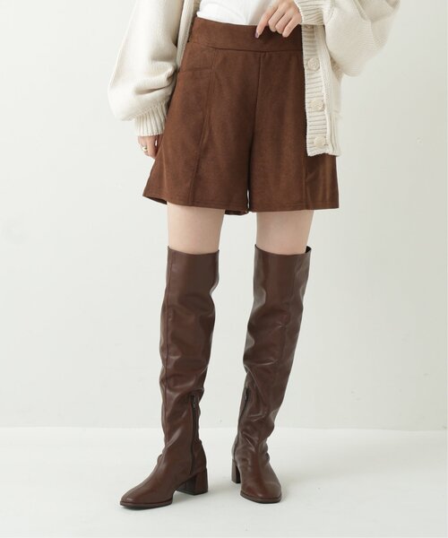 RAY CASSIN（レイカズン）の「スエードツイルショートパンツ（その他パンツ・レディース・ブラック/ブラウン/グレイッシュベージュ・FREE）」の8枚目の写真