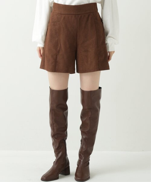 RAY CASSIN（レイカズン）の「スエードツイルショートパンツ（その他パンツ・レディース・ブラック/ブラウン/グレイッシュベージュ・FREE）」の11枚目の写真