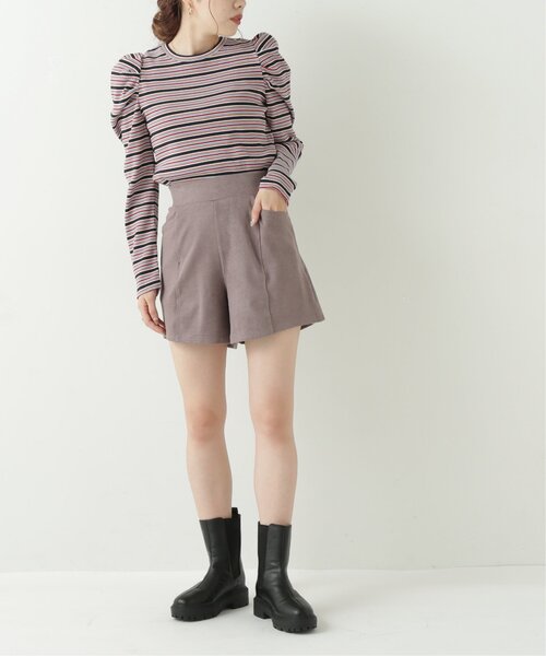 RAY CASSIN（レイカズン）の「スエードツイルショートパンツ（その他パンツ・レディース・ブラック/ブラウン/グレイッシュベージュ・FREE）」の21枚目の写真