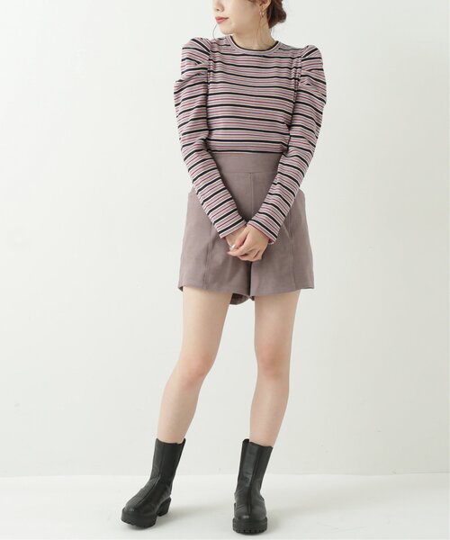 RAY CASSIN（レイカズン）の「スエードツイルショートパンツ（その他パンツ・レディース・ブラック/ブラウン/グレイッシュベージュ・FREE）」の22枚目の写真