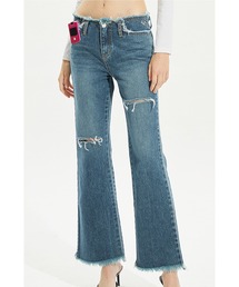 A'GEM/9 × .kom『CRANK/クランク』VINTAGE LOW WAIST JEANS/ヴィンテージ ローライズ フレア デニムパンツ