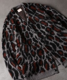 FREAK'S STORE | WEB限定 PENNEY'S×FREAK'S STORE/ぺニーズ 別注 ビッグシルエット モヘヤタッチ 総柄 ルーズカーディガン/レオパード(カーディガン/ボレロ)