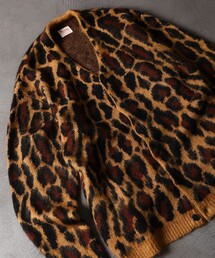 FREAK'S STORE | ▽WEB限定 PENNEY'S×FREAK'S STORE/ぺニーズ 別注 ビッグシルエット モヘアタッチ 総柄 カーディガン/レオパード(カーディガン/ボレロ)