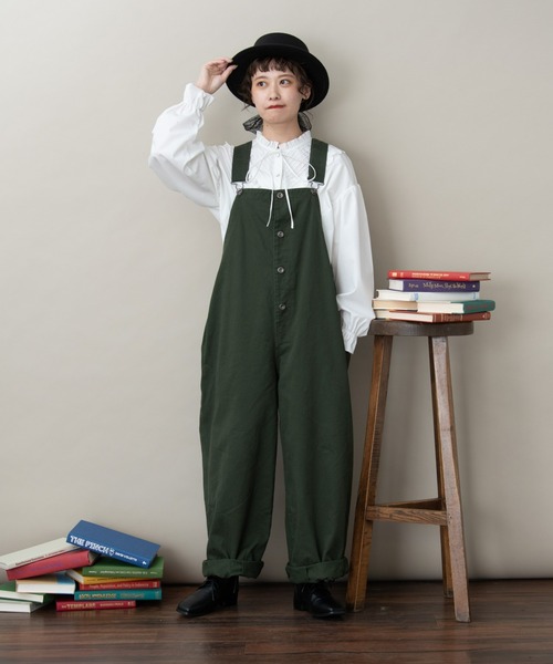 MERLOT(メルロー)の「バルーンカバーオール(サロペット/オーバーオール・レディース・カーキ/オレンジ/ブラック・FREE)」の21枚目の写真