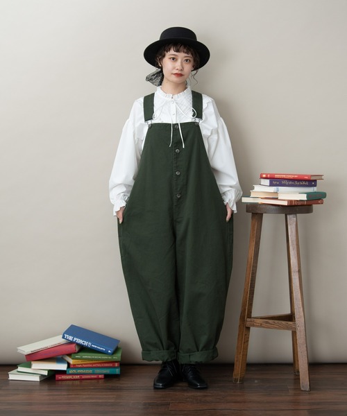 MERLOT(メルロー)の「バルーンカバーオール(サロペット/オーバーオール・レディース・カーキ/オレンジ/ブラック・FREE)」の12枚目の写真