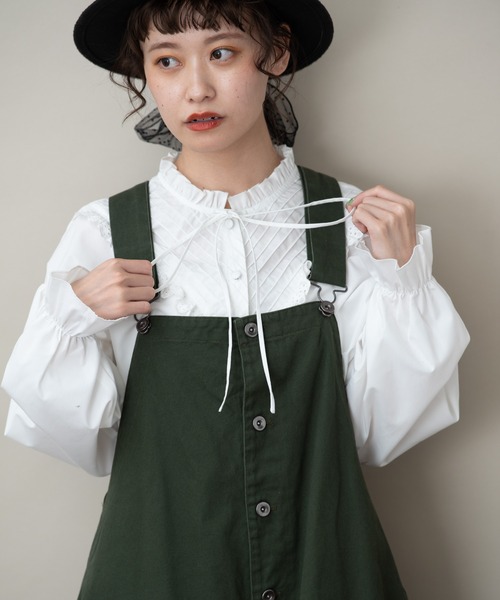 MERLOT(メルロー)の「バルーンカバーオール(サロペット/オーバーオール・レディース・カーキ/オレンジ/ブラック・FREE)」の17枚目の写真