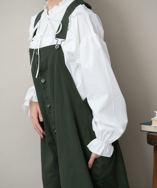 MERLOT(メルロー)の「バルーンカバーオール(サロペット/オーバーオール・レディース・カーキ/オレンジ/ブラック・FREE)」の22枚目の写真