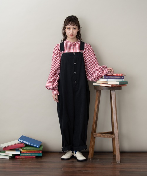 MERLOT(メルロー)の「バルーンカバーオール(サロペット/オーバーオール・レディース・カーキ/オレンジ/ブラック・FREE)」の15枚目の写真