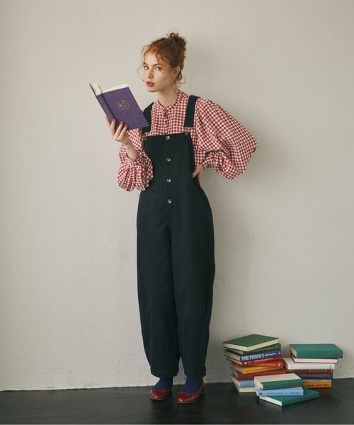 MERLOT(メルロー)の「バルーンカバーオール(サロペット/オーバーオール・レディース・カーキ/オレンジ/ブラック・FREE)」の11枚目の写真