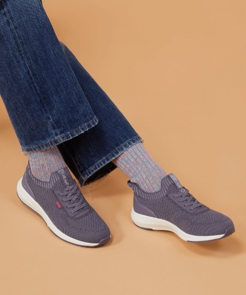 ABC-MART(エービーシーマート)の「ABC SELECT エービーシーセレクト KNIT LACE GORE W1015 PURPLE(スニーカー・レディース・パープル・7h/6h/7/6/8)」の4枚目の写真