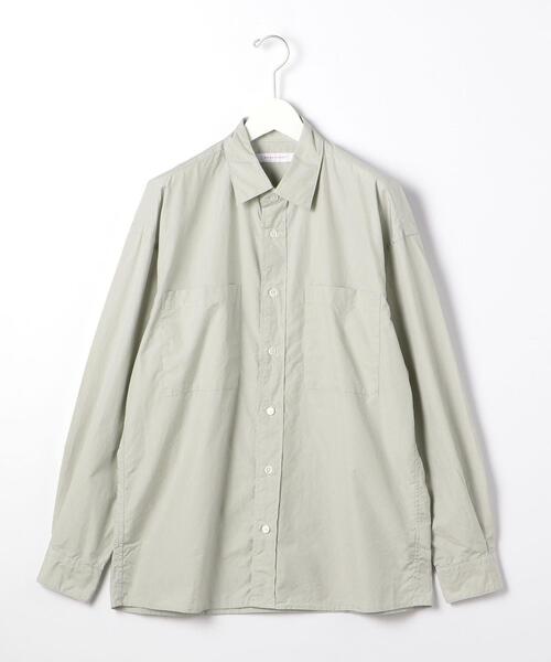 BRACTMENT（ブラクトメント）の「＜BRACTMENT（ブラクトメント）＞フィンクスウェザー ルーズワイド シャツ（シャツ/ブラウス・メンズ・ダークブラウン/ライトグレー・38/40/36）」の2枚目の写真