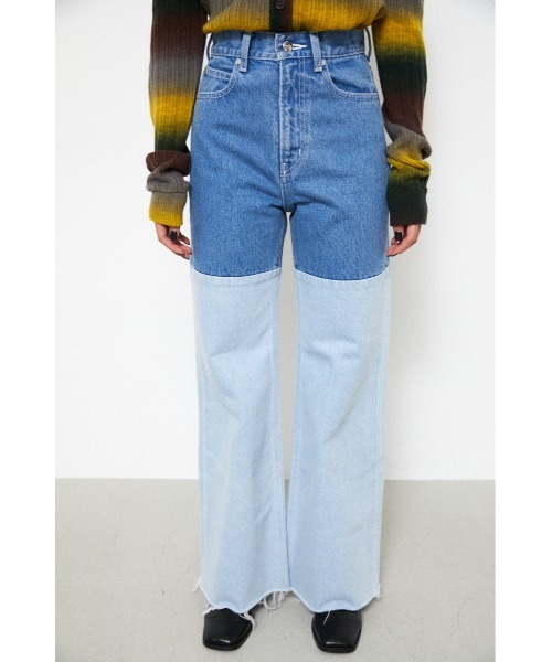 LAGUA GEM（ラグアジェム）の「LOBELIE FLARE DENIM（デニムパンツ・レディース・ブルー/ブラック・24inch/23inch/25inch/26inch/22inch）」の4枚目の写真