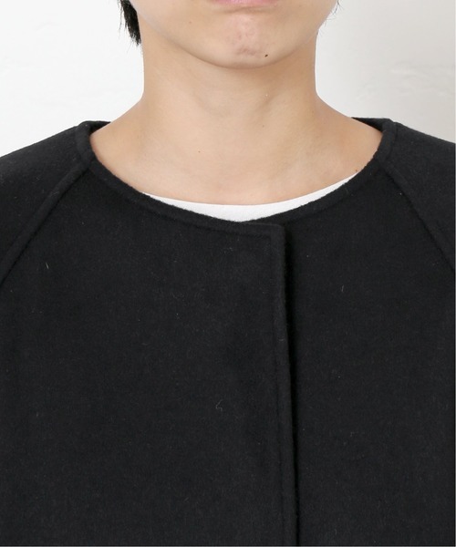 JOURNAL STANDARD relume（ジャーナルスタンダード　レリューム）の「SUPER100ウールジップスリットコート◆（ノーカラーコート・レディース・ブラック/グレー/レッド・40/38/42/34/36）」の17枚目の写真
