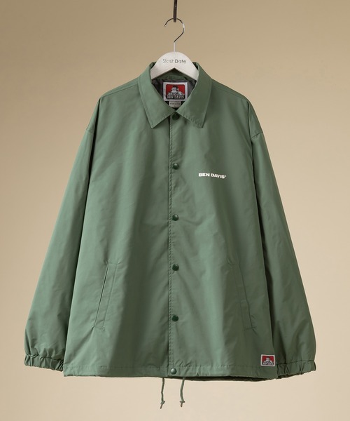 BEN DAVIS（ベンデイビス）の「【BENDAVIS／ベンデイビス】バックプリントコーチジャケット（ナイロンジャケット・メンズ・ベージュ/ネイビー/グリーン・M/L/XL）」の10枚目の写真