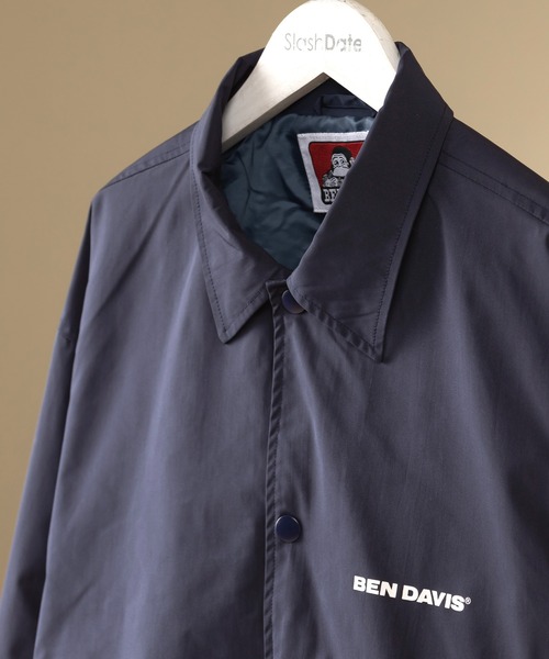 BEN DAVIS（ベンデイビス）の「【BENDAVIS／ベンデイビス】バックプリントコーチジャケット（ナイロンジャケット・メンズ・ベージュ/ネイビー/グリーン・M/L/XL）」の8枚目の写真