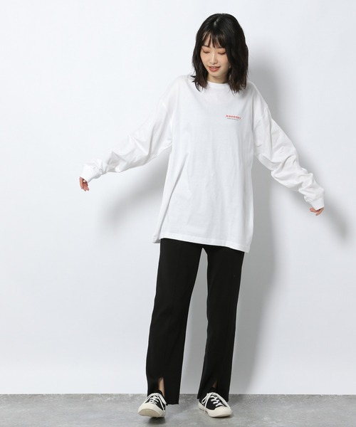 LAKOLE（ラコレ）の「リブスリットヘムレギンスパンツ / 238119（レギンス/スパッツ・レディース・ライトイエロー/ブラック/ベージュ/カーキ・MEDIUM/SMALL）」の12枚目の写真