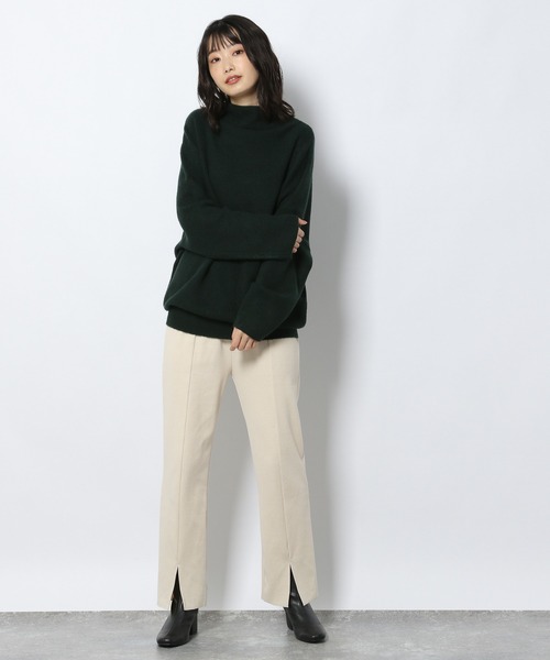 LAKOLE（ラコレ）の「リブスリットヘムレギンスパンツ / 238119（レギンス/スパッツ・レディース・ライトイエロー/ブラック/ベージュ/カーキ・MEDIUM/SMALL）」の16枚目の写真