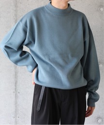 y/m by れぽすけ | ハイゲージモックネックニット(ニット/セーター)