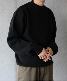 ハイゲージモックネックニット