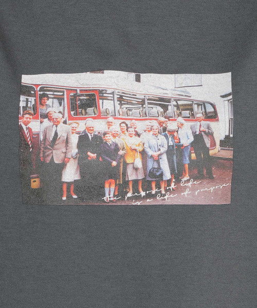 LBC(エルビーシー)の「バックスリットプリントプルオーバー(Tシャツ/カットソー・レディース・チャコールグレー/モカ・M/L)」の12枚目の写真