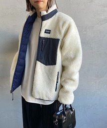 【WEB限定】[TAION/タイオン] ダウン×ボアフリース リバーシブルジャケット