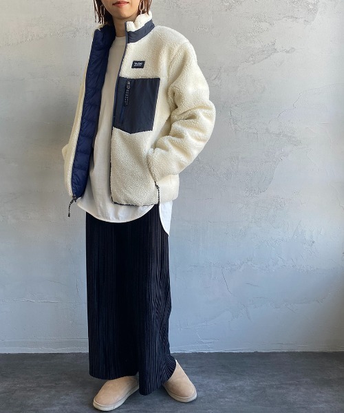 WEB限定】[TAION/タイオン] ダウン×ボアフリース リバーシブル