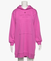 kate spade new york kids（ケイトスペードニューヨーク）の「ジュニア サイドジップロゴパーカワンピース（ワンピース・キッズ）」