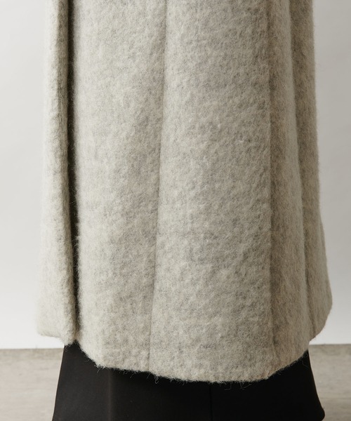 Omekashi（オメカシ）の「ノーカラーシャギーコート（ノーカラーコート・レディース・チャコールグレー/ライトグレー・FREE）」の16枚目の写真