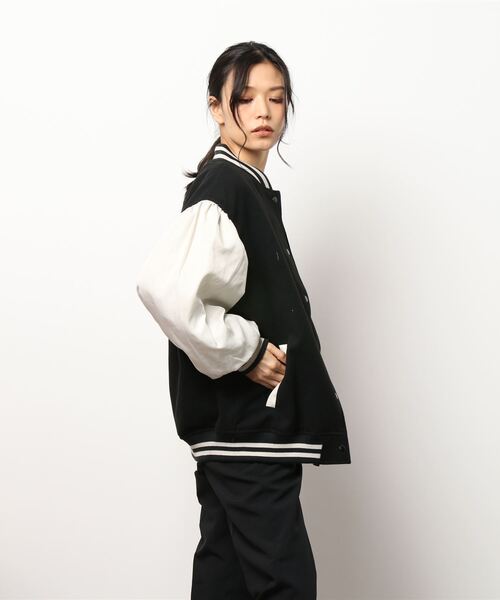 CPCM(シーピーシーエム)の「袖切替スタジャン(スタジャン・レディース・ネイビー/ブラック/グリーン・FREE)」の15枚目の写真