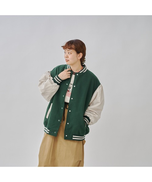 CPCM(シーピーシーエム)の「袖切替スタジャン(スタジャン・レディース・ネイビー/ブラック/グリーン・FREE)」の22枚目の写真