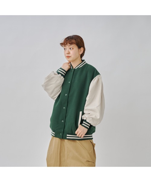 CPCM(シーピーシーエム)の「袖切替スタジャン(スタジャン・レディース・ネイビー/ブラック/グリーン・FREE)」の17枚目の写真