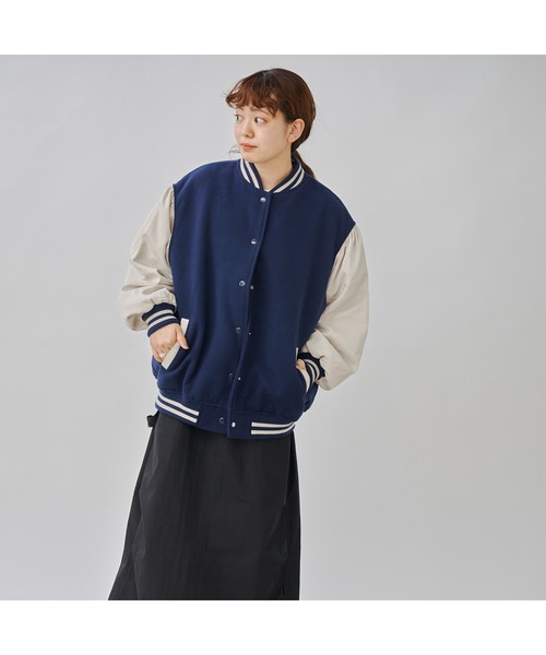 CPCM(シーピーシーエム)の「袖切替スタジャン(スタジャン・レディース・ネイビー/ブラック/グリーン・FREE)」の20枚目の写真