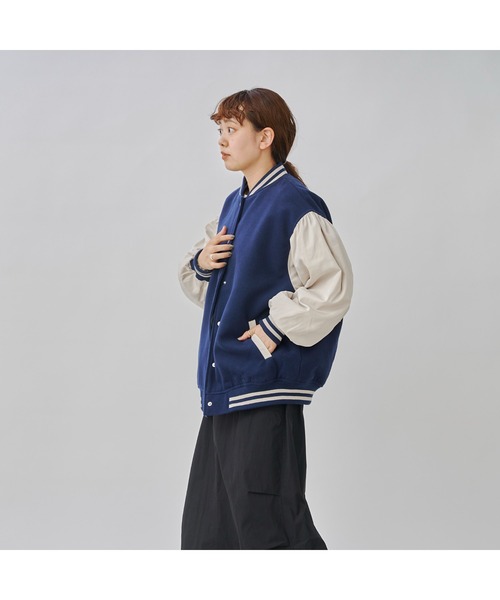 CPCM(シーピーシーエム)の「袖切替スタジャン(スタジャン・レディース・ネイビー/ブラック/グリーン・FREE)」の14枚目の写真