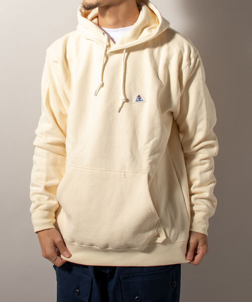 GEVACO（ゲバコ）の「【GEVACO/ゲバコ】ワンポイント プルオーバーパーカー（パーカー・メンズ・ネイビー/グレー/オフホワイト・MEDIUM/LARGE）」の7枚目の写真