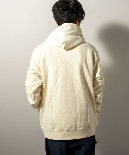 GEVACO（ゲバコ）の「【GEVACO/ゲバコ】ワンポイント プルオーバーパーカー（パーカー・メンズ・ネイビー/グレー/オフホワイト・MEDIUM/LARGE）」の9枚目の写真