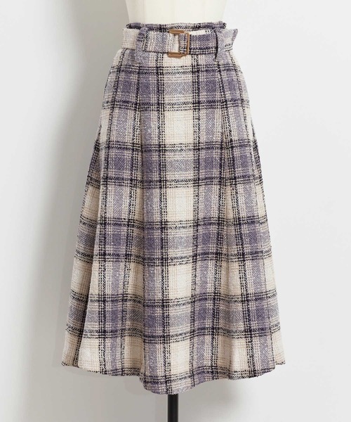 NOELA（ノエラ）の「チェックツイードマーメイドスカート（スカート・レディース・ブラウン/ブルー/ピンク・S/M）」の16枚目の写真