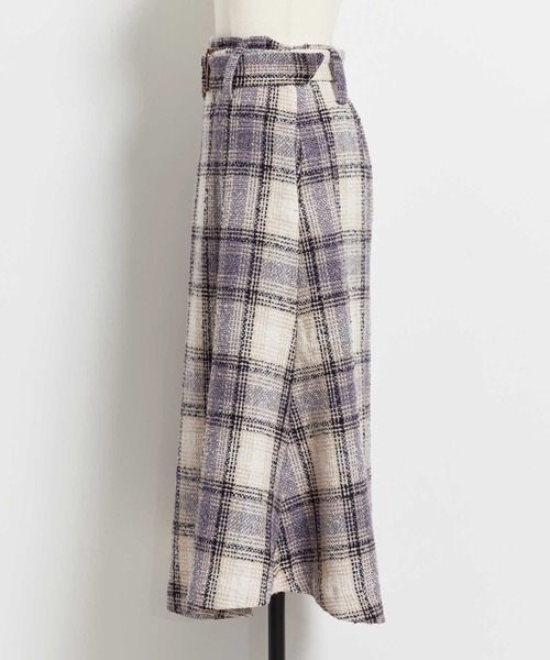 NOELA（ノエラ）の「チェックツイードマーメイドスカート（スカート・レディース・ブラウン/ブルー/ピンク・S/M）」の18枚目の写真