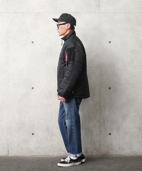 Alpha Industries（アルファインダストリーズ）の「ALPHA アルファ TA1564 THERMOLITE COLD PUFF JKT（サーモライト コールド パフジャケット）（ダウンジャケット/コート・メンズ・ブラック/グレー・XL/M/L）」の7枚目の写真