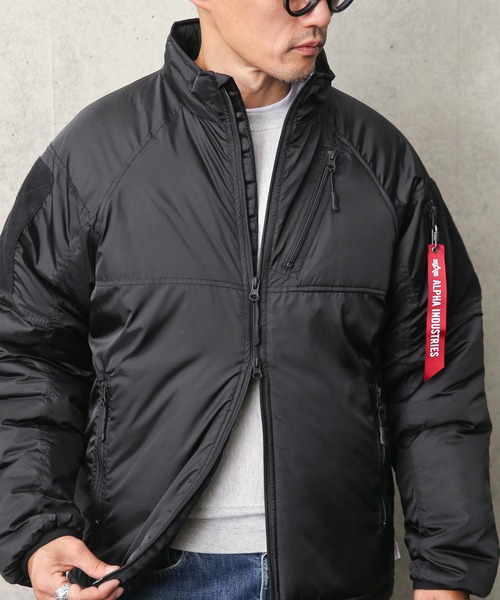 Alpha Industries（アルファインダストリーズ）の「ALPHA アルファ TA1564 THERMOLITE COLD PUFF JKT（サーモライト コールド パフジャケット）（ダウンジャケット/コート・メンズ・ブラック/グレー・XL/M/L）」の16枚目の写真