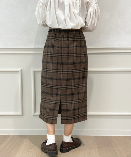 apres jour(アプレジュール)の「チェックナロースカート【ZOZOTOWN限定アイテム】(スカート・レディース・ブラウン系その他/ベージュ/ブラック・SMALL/X-LARGE/MEDIUM)」の18枚目の写真